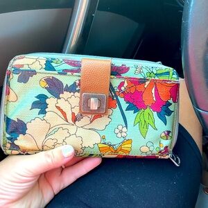 Sakroot Floral crossbody/wallet